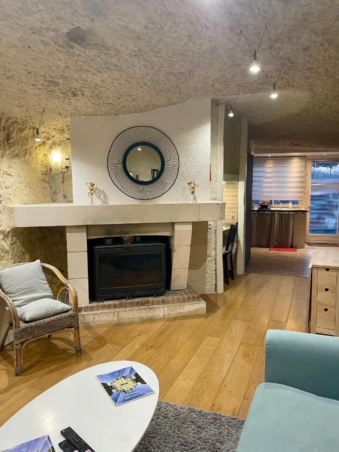 Troglodyte Du Petit Coteau Appartement Vouvray Buitenkant foto