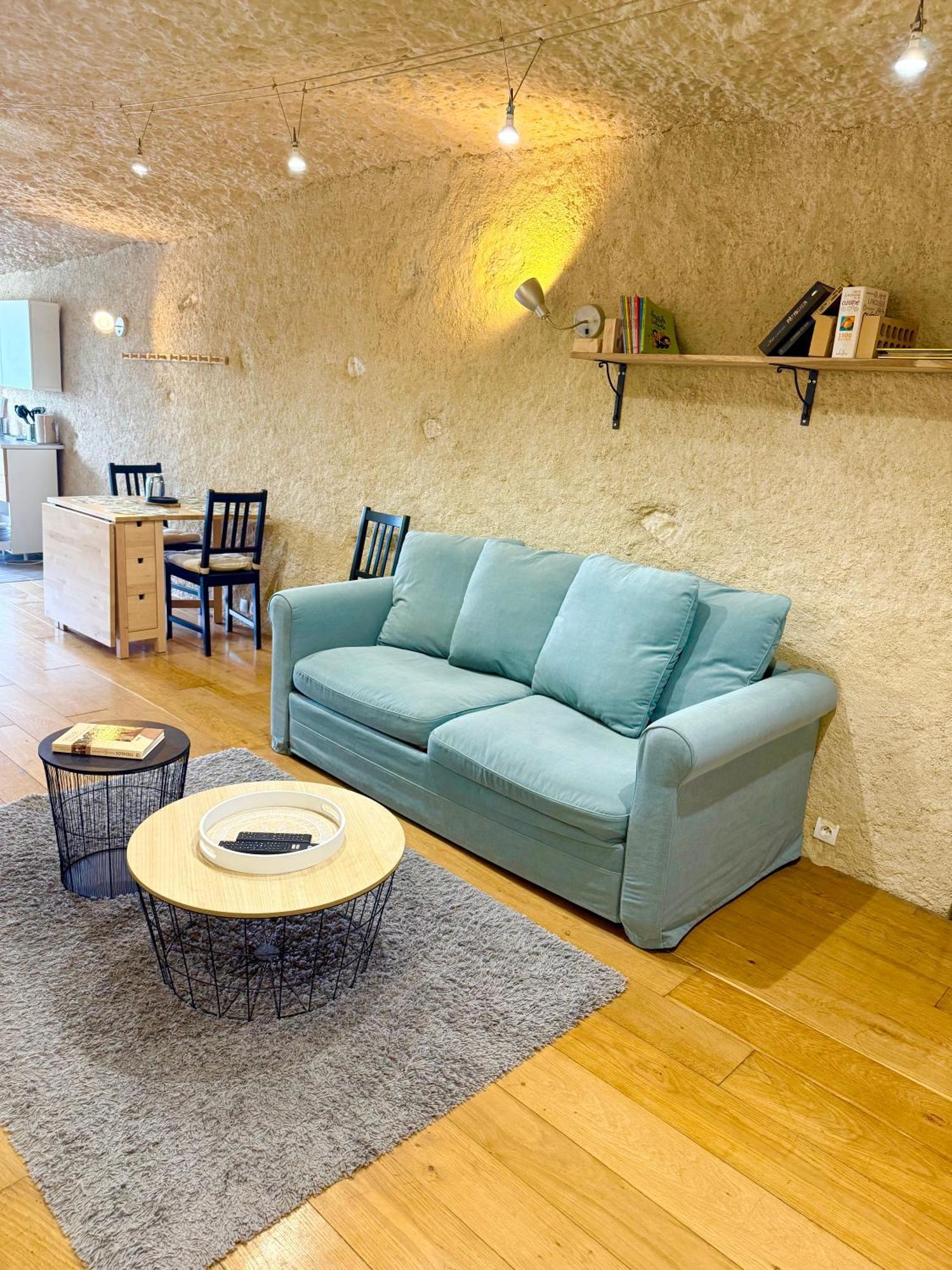 Troglodyte Du Petit Coteau Appartement Vouvray Buitenkant foto